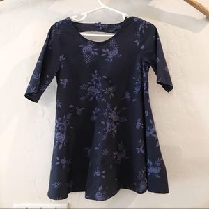 3T Old Navy Blue Floral Girls Dress